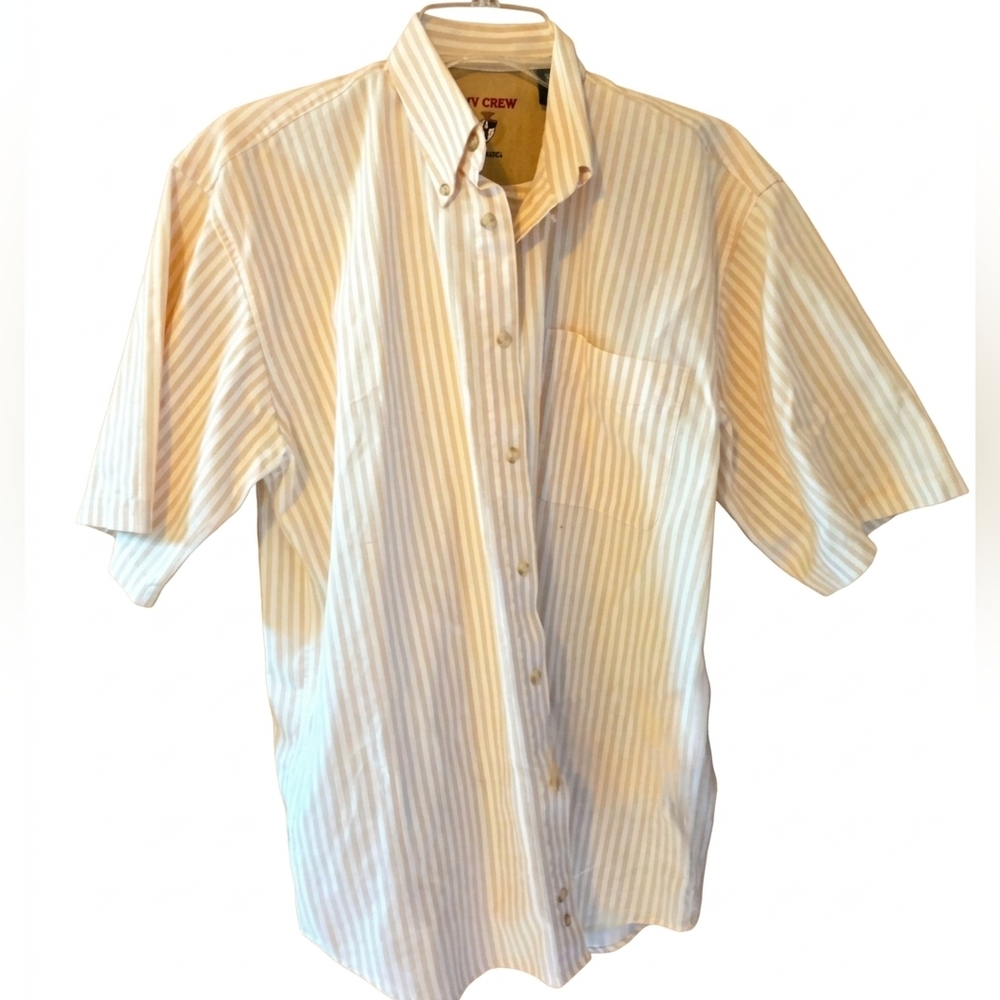 Ivy Crew Size M. Embroidered Logo Shirt Vintage 100% Cotton Classic